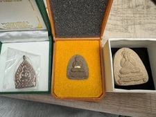 Set Of 3 Lp Suriyan Wat Pha Wang Nam Yen. Thai Amulets #S39