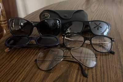 Oakley, Fendi. Salvatore Ferragamo,Tom Ford, Ray Ban,glasses,sunglasses Scratch