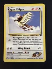 Koga's Pidgey (49) Unlimited Uncommon Gym Challenge 049/132 MP on eBay