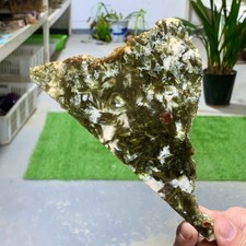 149G Natural green lepidolite Flaky Crystal Specimen Healing- Museum Grade