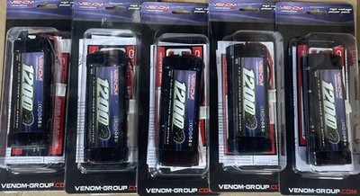 5pk Venom 1200mah NIMH 7.2V RC Micro Receiver Battery PackRadio Control Battery