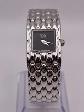 ESQ By Movado Swiss Women’s Tank Watch WR 30M 100560 New Battery