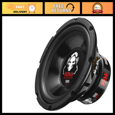8'' Car Subwoofer - 1000W Max, Dual 4 Ohm Voice Coil, Phantom Series, Amp Ready