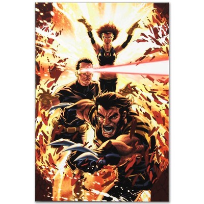 Marvel Comics Ultimatum X-Men Requiem #1 Signiert Canvas Print Mark Brooks, COA