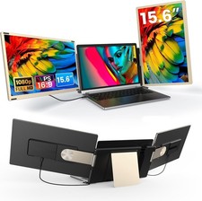 15.6" Triple Detachable Laptop Screen Extender HDMI/Type-C w/Bag Stand Eye Care