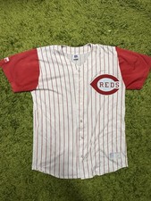 Men's Vintage 80s Russell Athletic MLB Cincinnati Reds Baseball Jersey Large