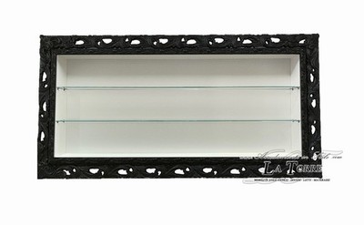 Wandvitrine Hänge Barock Stil Lochrahmen TV-Box Flaschenhalter 