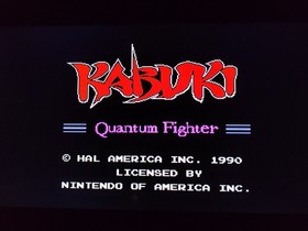 Kabuki Quantum Fighter (Nintendo NES 1991) COMPLETE CIB Authentic Works +Inserts