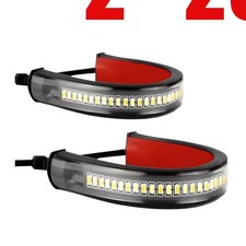 2-20X White Fork Amber Turn Signal LED Indica...