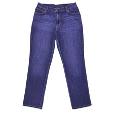 Lee Jeans Womens Sz 10 Dark Blue Mid-Rise Stretch Denim Tagless, Fits 31x29