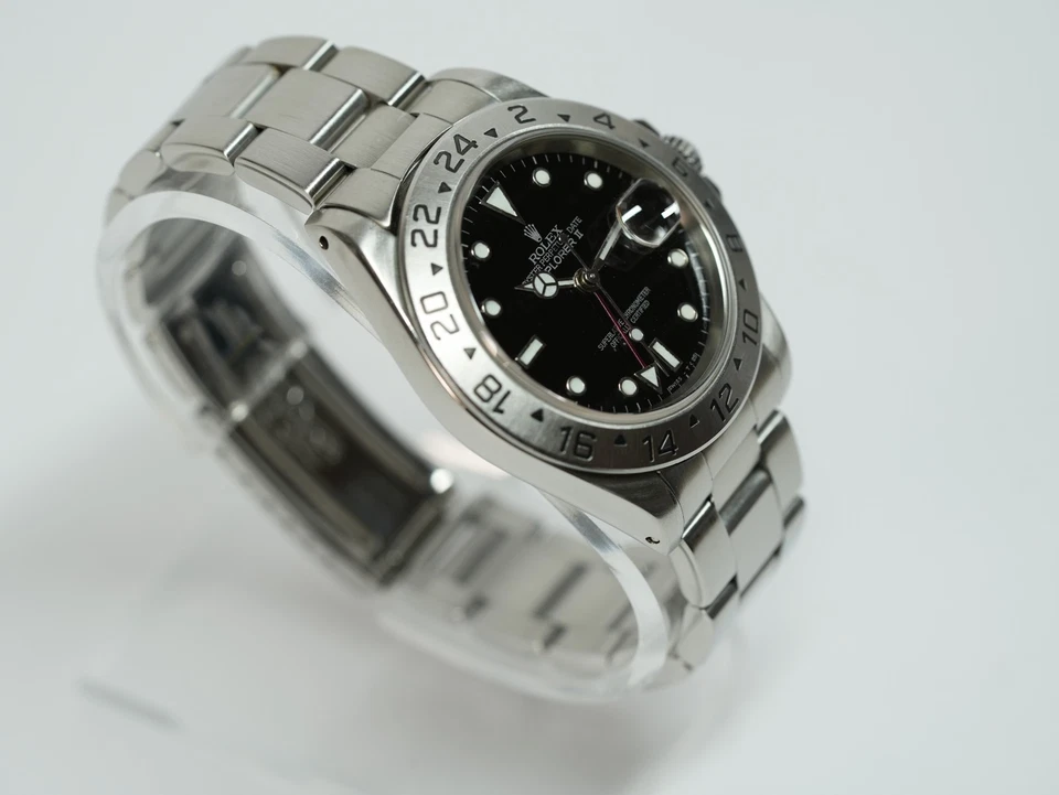 Rolex Explorer II 16570 esfera negra 40 mm GMT - caja y etiqueta - reparado Foto 4 de 4