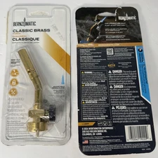 BernzOmatic Brass Pencil Flame Torch Propane & MAPP Gas UL2317 Copper