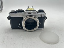 Nikon FE Silver 35mm SLR Film Camera Body Only Tested and Working