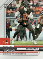 Shedeur Sanders 2025 Panini Instant #298 NFL Stat Line Shine Browns RC 🔥
