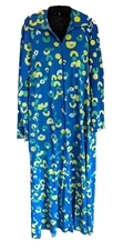 Vintage 60’s Butterfield 8 Size L Mod Flowy Maxi Kaftan Mumu Hostess House Dress