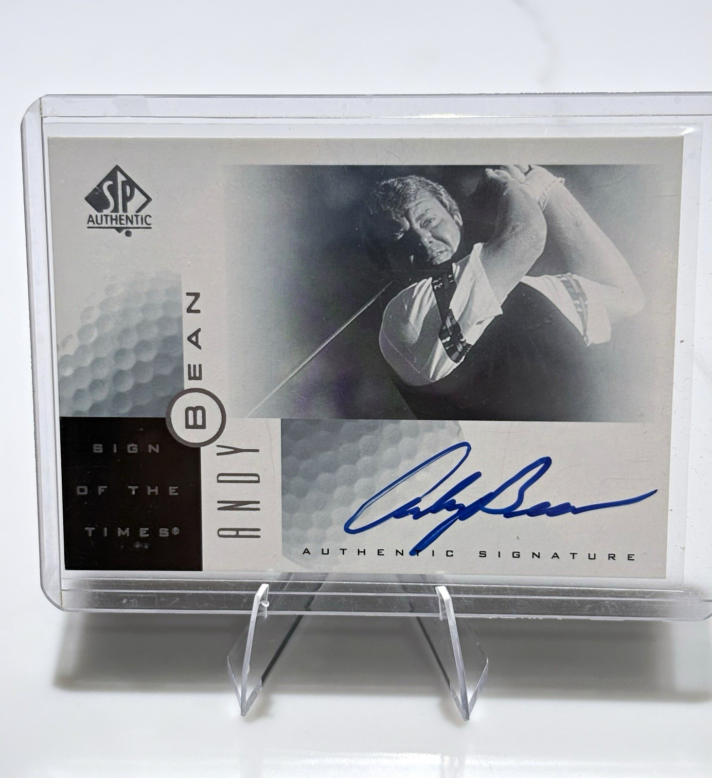 Upper Deck 2001 SP Authentic Sign of the Times Andy Bean Hard Signed Auto #AB