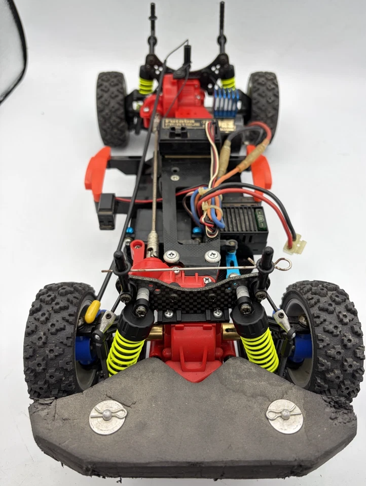 For parts TAMIYA TA-02 TA02 FRP chassis  with motor and ESC vintage rare - Image 2 of 4