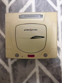 Sega Saturn Console White HST-3220 w/ Controller Japan Tested