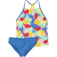 Speedo Big Girls Printed High-Neck Tankini Set sz 12