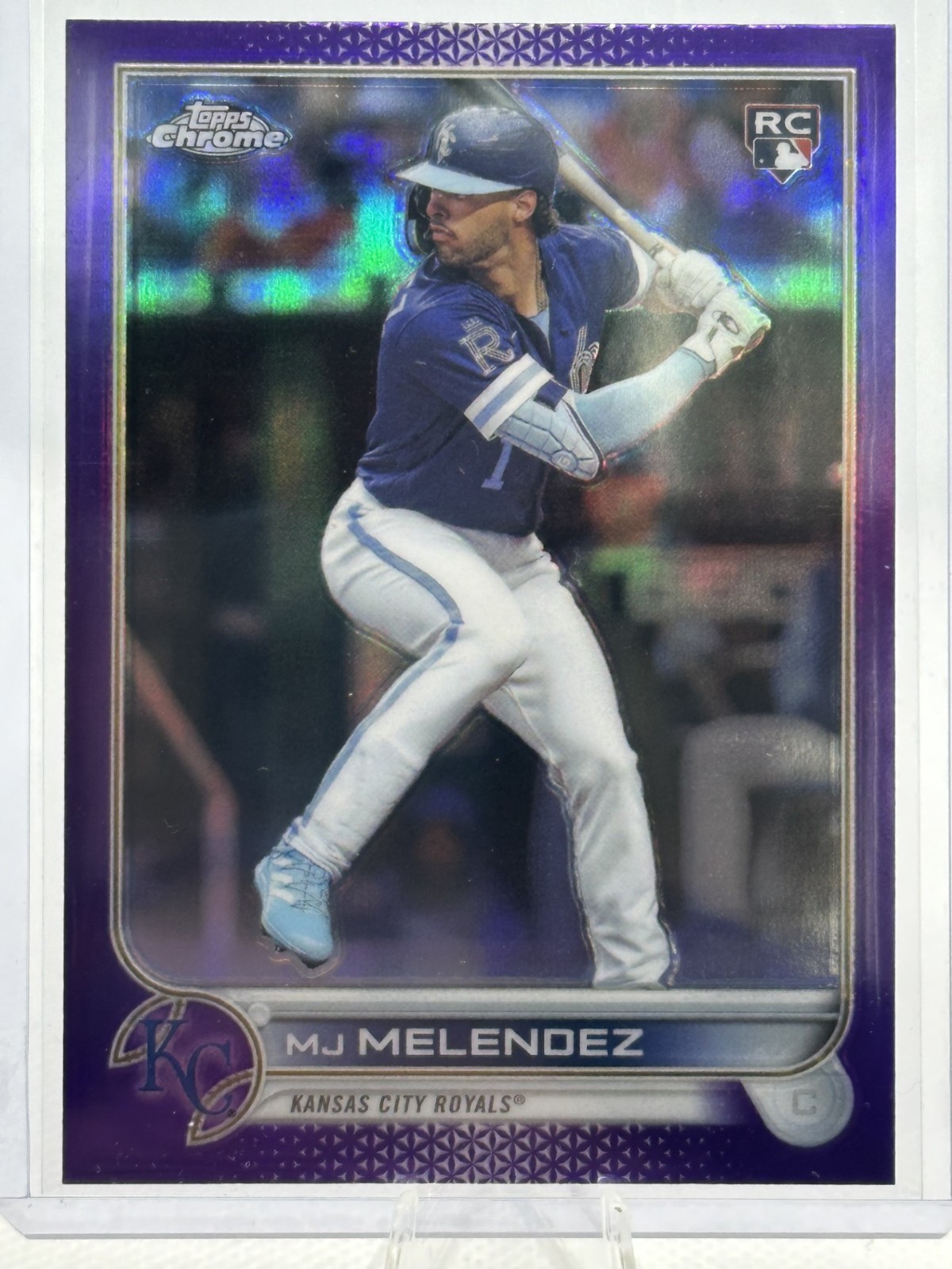 MJ Melendez 2022 Topps Chrome Update Series - Purple Refractor (RC) #USC38