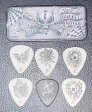Dunlop James Papahet Hetfield Metallica Pick Tin 6 Picks Dirty Donny Art .88mm