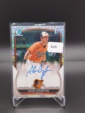 2023 Bowman Chrome Prospect 1st Speckle Refractor Auto Adam Crampton /299