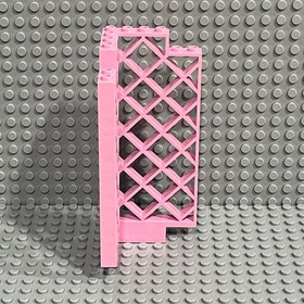 Lego Belville Wall Lattice 6 x 6 x 12 Corner (Pink) : 30016