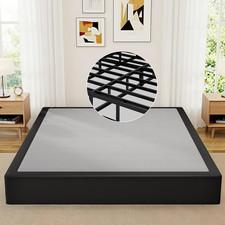 Queen Box Spring, 10 Inch High Profile Metal Mattress Foundation, 3000 Lbs Box