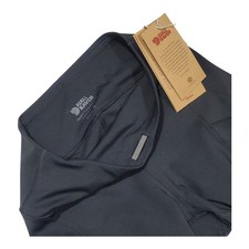 Fjallraven Abisko Trekking Tights Women's MEDIUM Solid Black Hiking Pants NWT