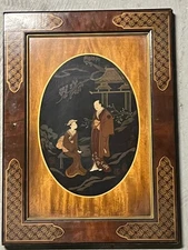 One Painted Door from a Drexel Chinoiserie Server or TV Cabinet Right Side