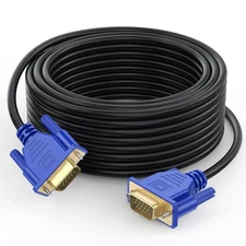 VGA to VGA Cable 20FT, VGA Cord HD15 Computer Monitor Cable 20 Feet 1080P for...