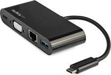 USB C Multiport Adapter - Mini USB-C Dock W/ Single Monitor VGA 1080P Video - 60
