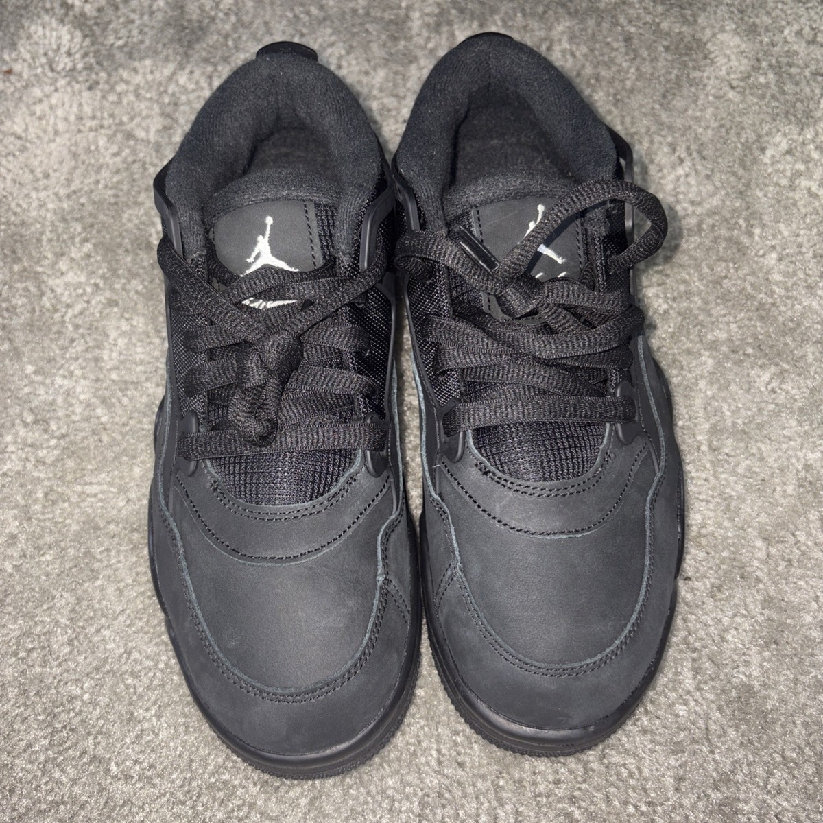 Air Jordan 4 RM Black Cat Sneakers, Size 7Y / 8.5W FQ7938-004 | eBay