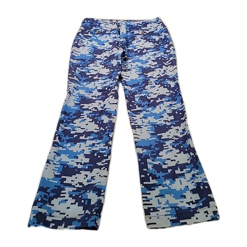 Vineyard Vines Pants Mens 32 X 30 Blue Camo Digital Slim Fit Breaker - Picture 4 of 7