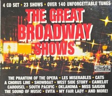 The Great Broadway Shows 4 CD Set - National Pops Orchestra