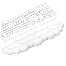 Cloud Wrist Rest Keyboard Memory Foam, PU Leather, Ergonomically Designed,