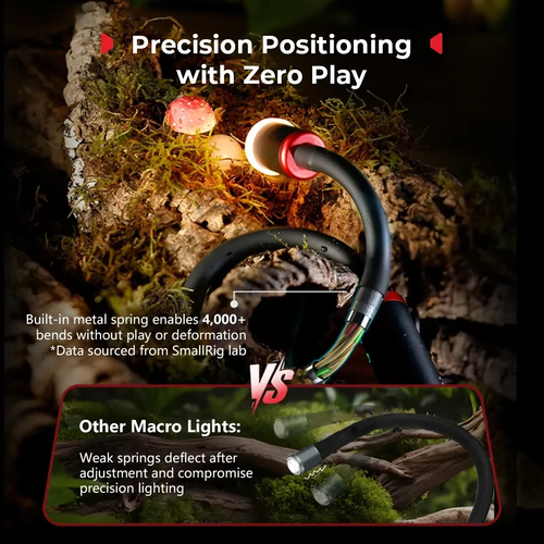 SmallRig RM-03 Macro Photography LED Flexiable Video Light for Insects Flower - Bild 4 von 6