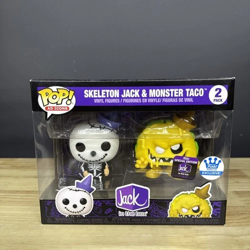 Funko Pop! Ad Icons - Skeleton Jack & Monster Taco - 2 Pack Funko Shop Exclusive