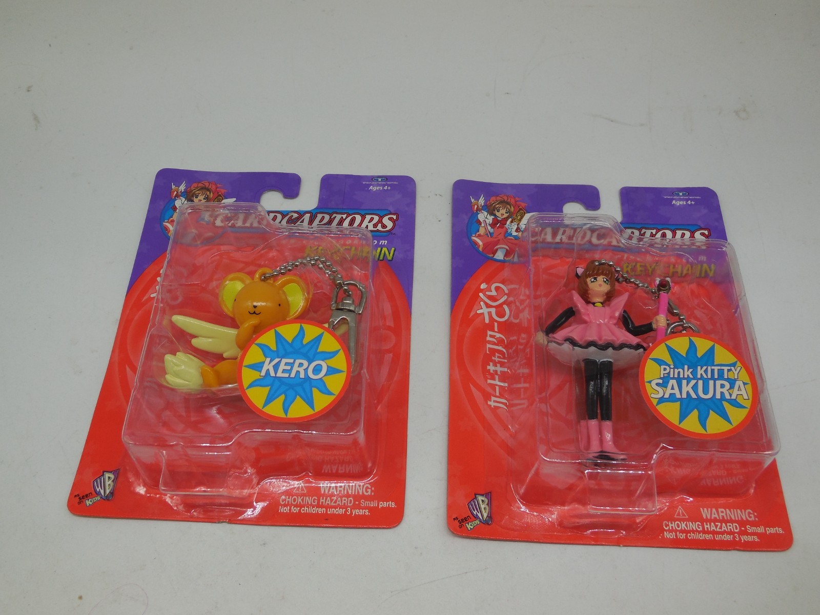M4 Cardcaptors Pink Kitty SAKURA & Kero by Trendmasters New WB 2000