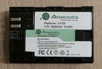 LP-E6 Ersatzakku zu EOS 60D 60Da 70D 80D 5D Mark II III 6D 7D 2600mah