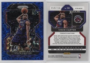 2021-22 Panini Prizm Fast Break Blue Prizm /150 Vince Carter #246 HOF