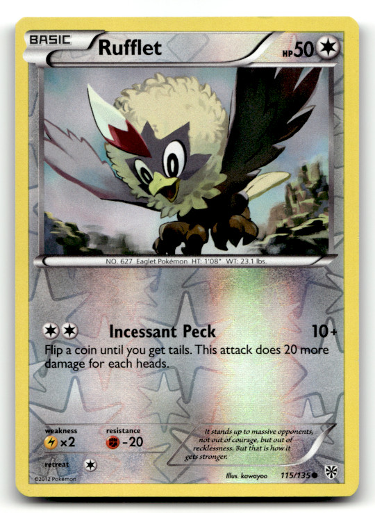 Rufflet 115/135 Reverse Holo Common Plasma Storm LP