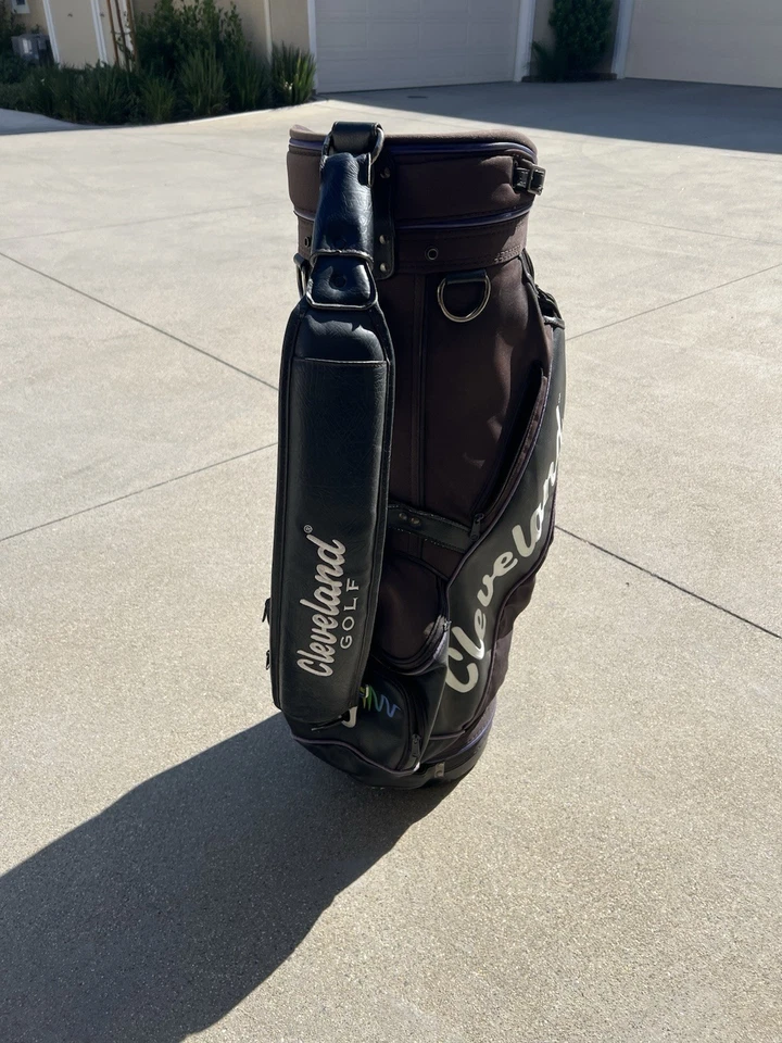 Cleveland Golf VAS Staff Bag Black 6 Way Vintage 4 Pockets - Image 4 of 4