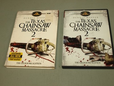 The Texas Chainsaw Massacre 2 (DVD) Gruesome Edition w/Slipcover  *READ