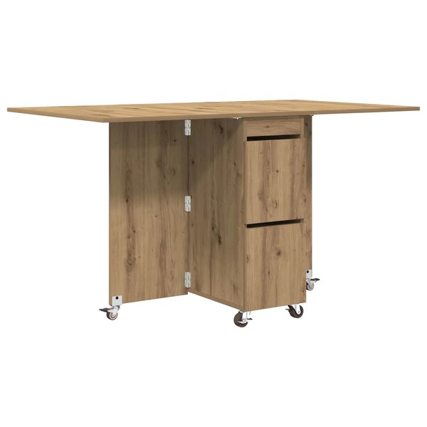 Esstisch Rechteckig 140X80X77 Cm Holzwerkstoff Artisan Eiche Esszimmer-image