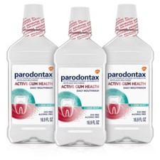Parodontax 3x Active Gum Health Mouthwash - Clear Mint - 16.9 fl oz/3pk