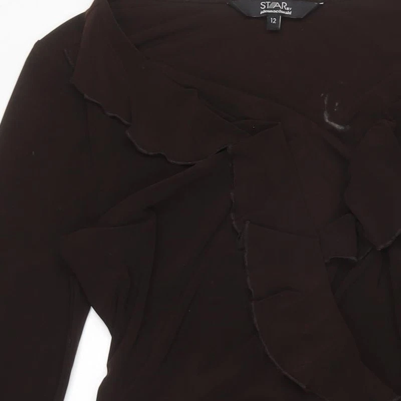 Star by Julien Macdonald Women's Brown Midi Wrap Dress - Image 4 of 4