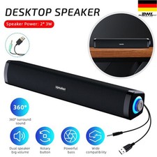 6W Soundbar für PC Geräte Soundbar Stereo S...