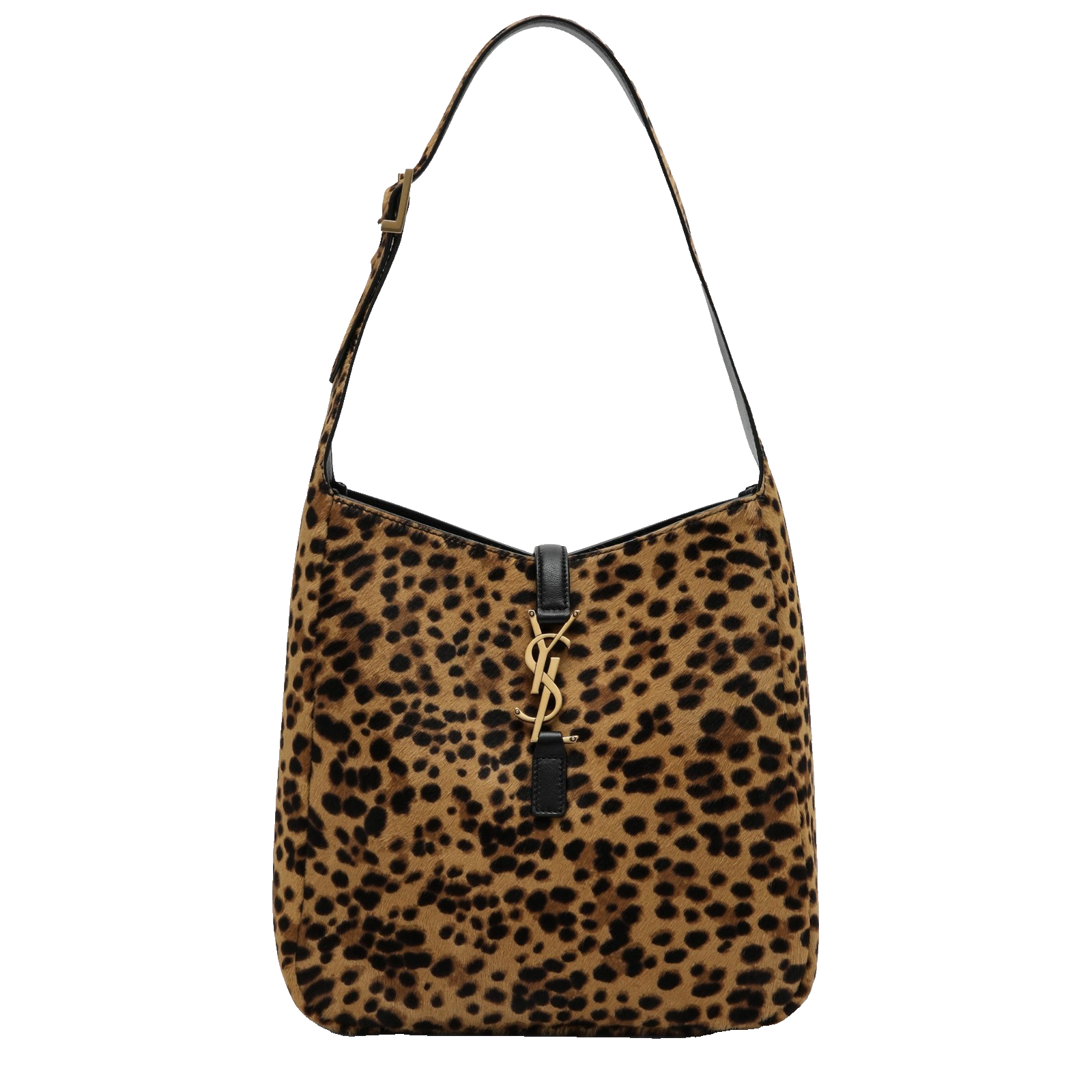 SAINT LAURENT Le 5 A 7 $3400 Leopard Pony Hair Shoulder Bag New & Authentic