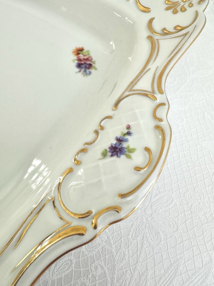 Vintage Hollóháza Hungary Porcelain bowl/plate - Hand Painted